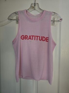 Spiritual Gangster Pink 'Gratitude' Sleeveless Tank